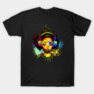 hip Hop girl watercolor T-Shirt